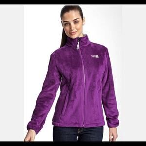 Women’s North Face Osito Magenta Fleece Full Zip Jacket Size S
